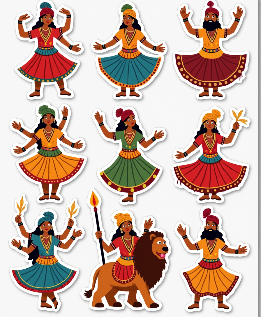 Festive India - Sticker Sheet v15